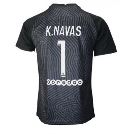 Koszulka Paris Saint-Germain PSG Keylor Navas 1 Bramkarska Wyjazdowe Koszulki Piłkarskie 2020-2021 Krótki Rękaw